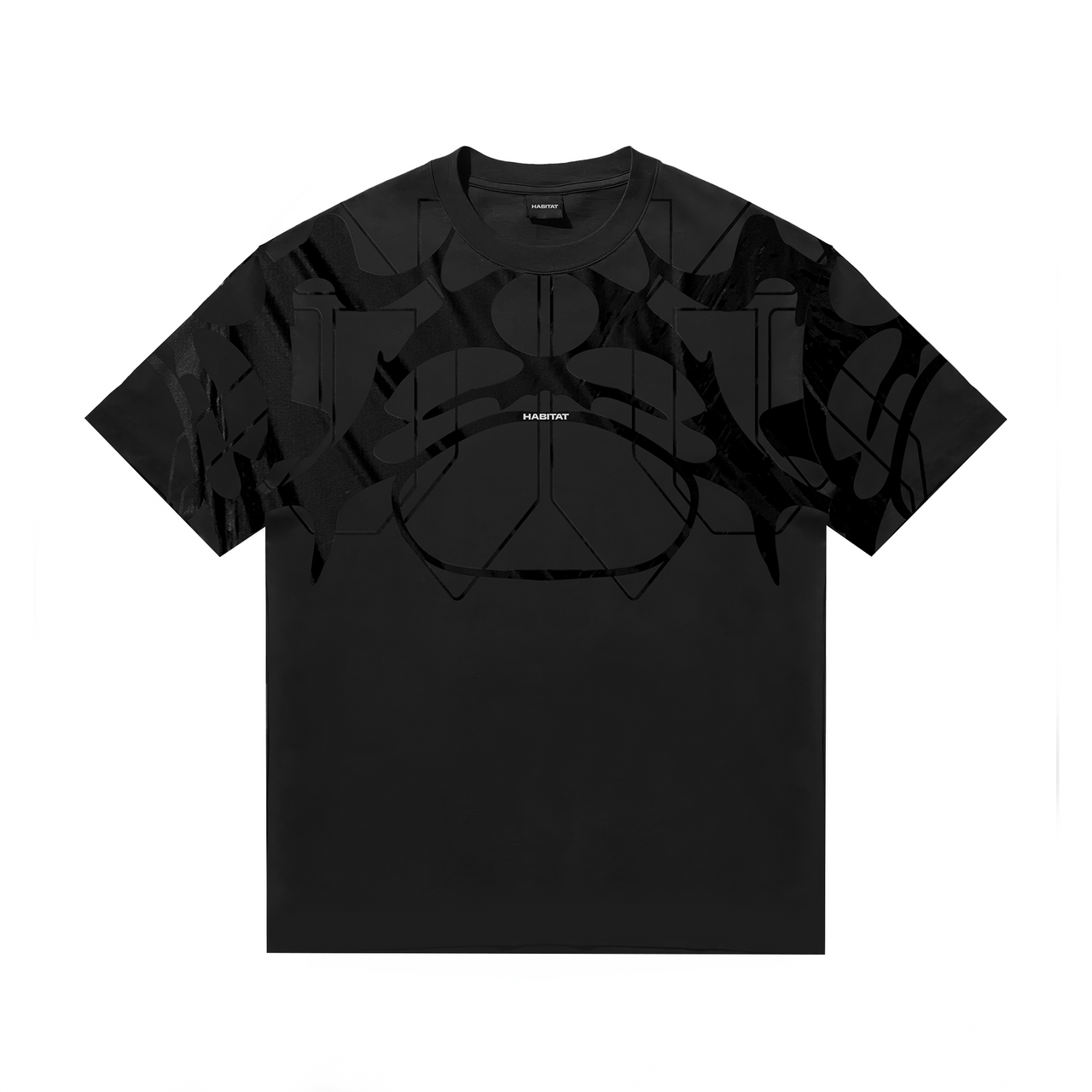 'ANTARTICA' PRINTED TEE BLACK